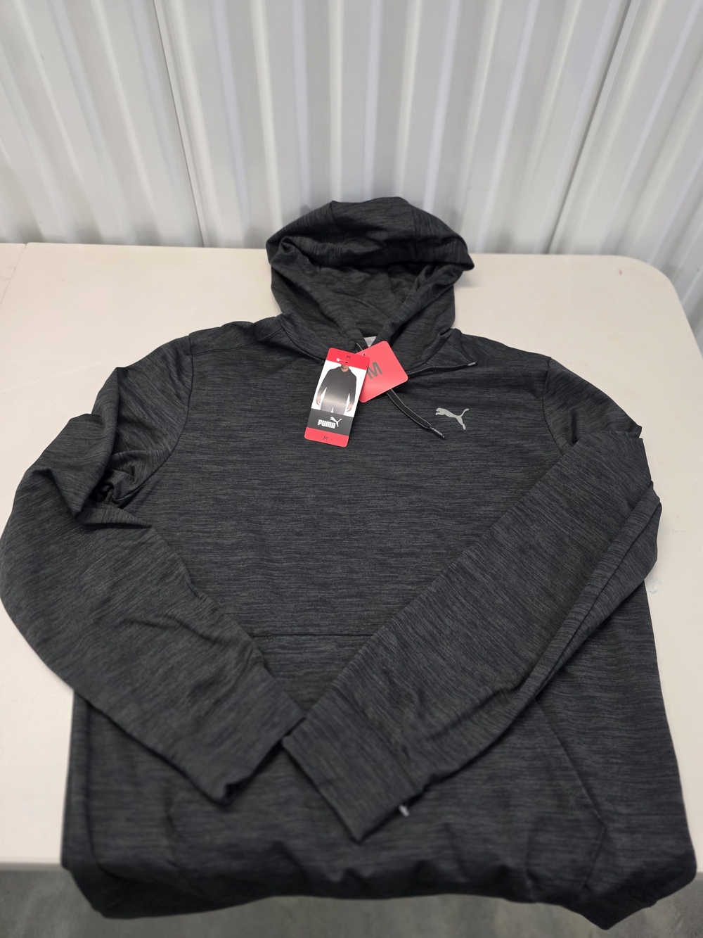 Puma Men’s Dark Gray Hooded Pullover Jacket